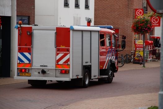 Brandweer ter plaatse bij een incident